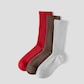 Carmine + Tawny + Light Grey