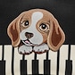 Black & Light Apricot - Piano Beagles