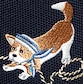 Navy - Cream Ivory-sailor Corgi