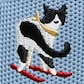Smoky Blue - Skiing Cats