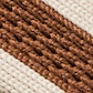 Dark Caramel & Cream Ivory Antique Weave