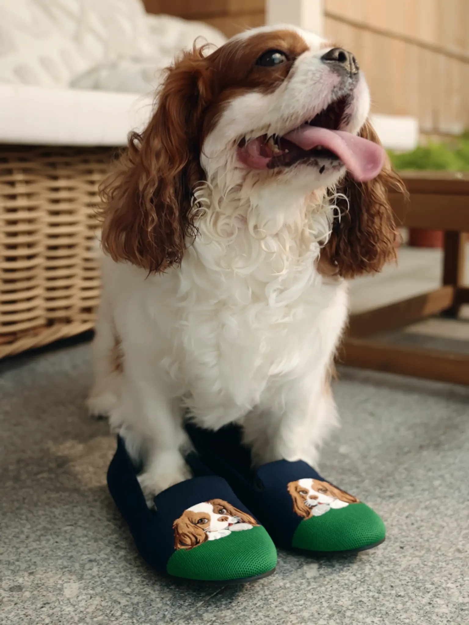 VIVAIA Audrey Cavalier loafers with real dog