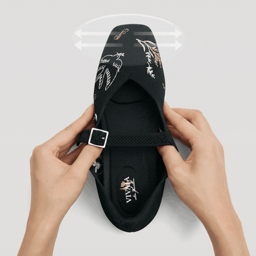 Square-toe design for wide feet