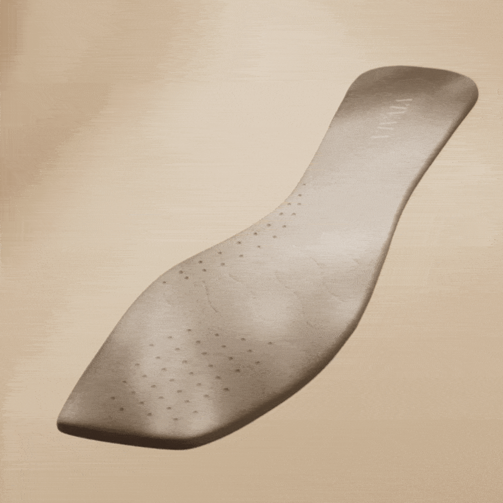 Cushioning insole with arch support animation
