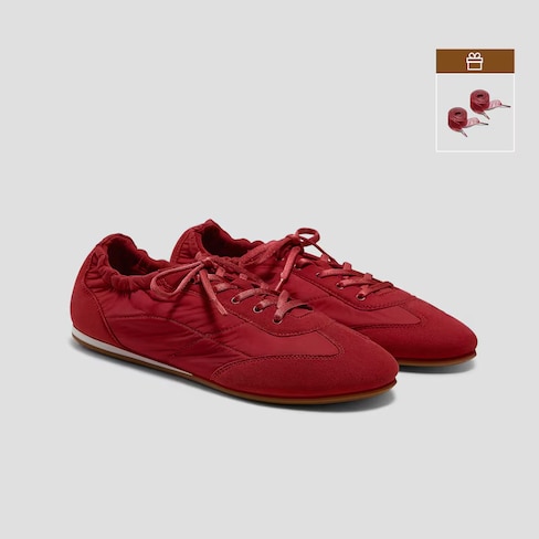 Brick Red Jogger Re-Nylon Sneakerina Yancy