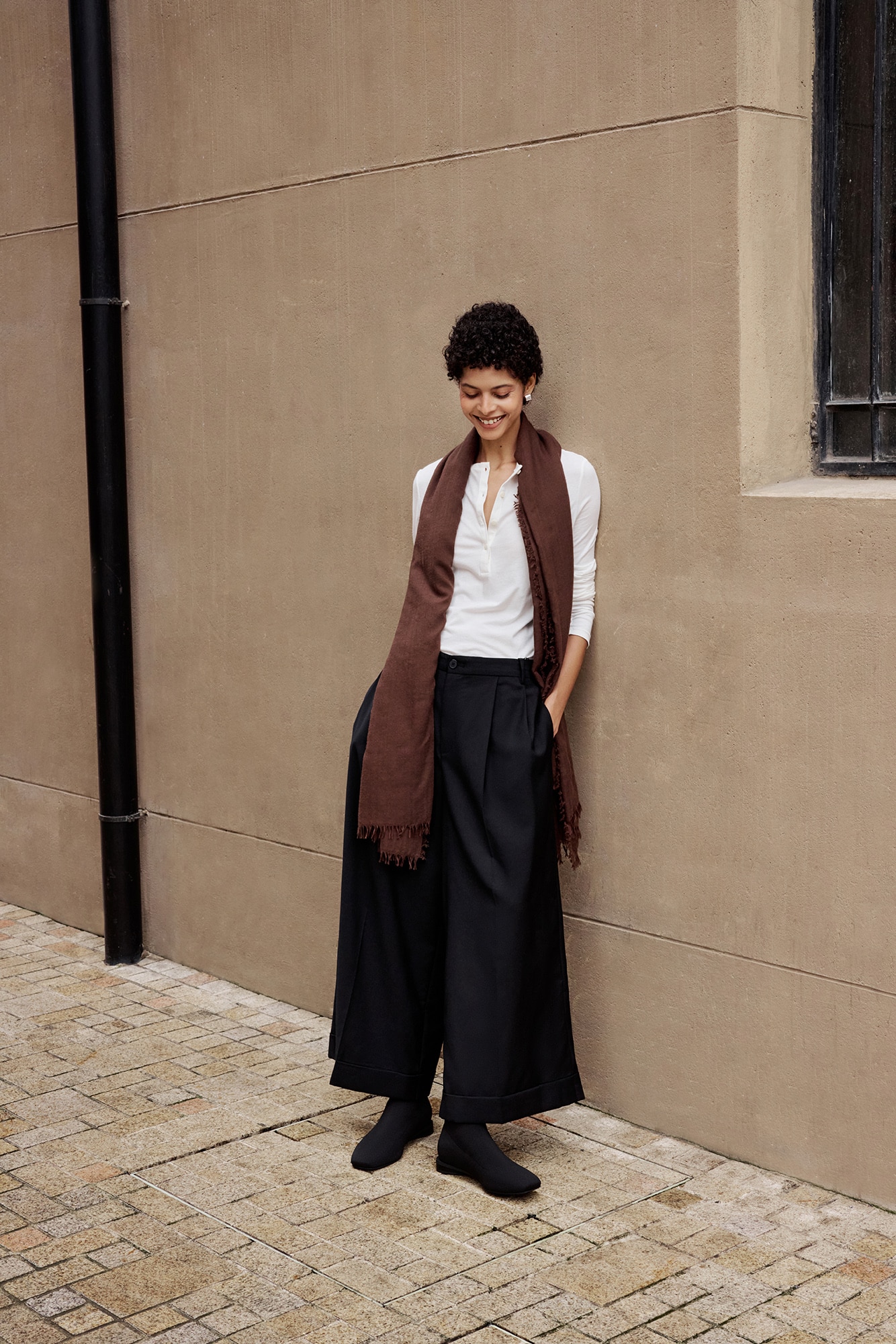 VIVAIA square-toe boot editorial look 06