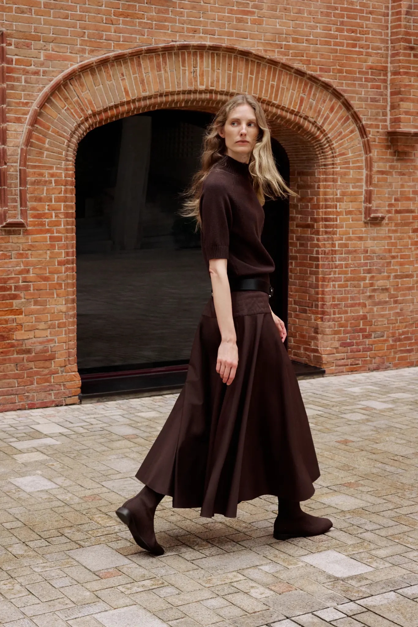 VIVAIA square-toe boot editorial look 01