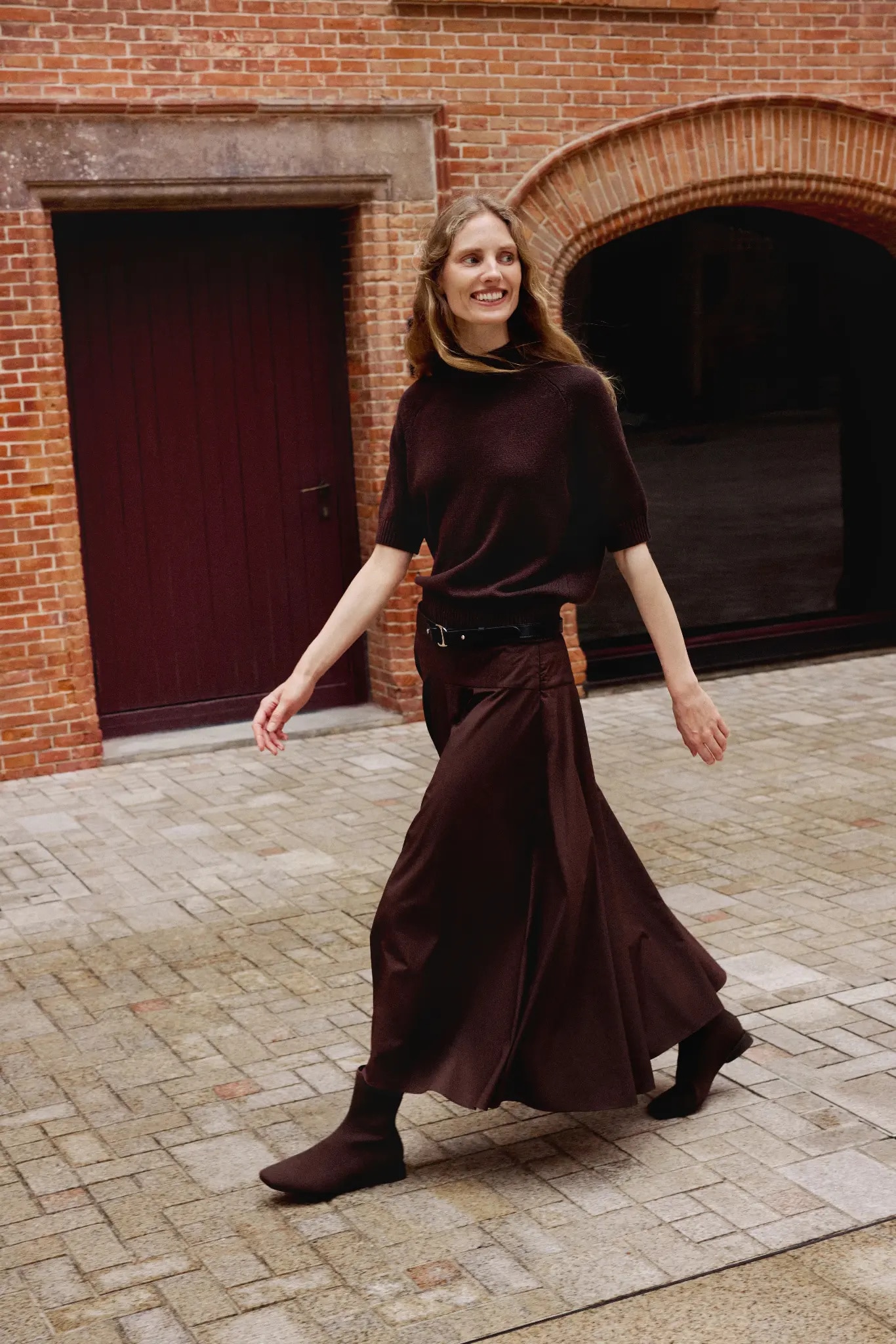 VIVAIA square-toe boot editorial look 03