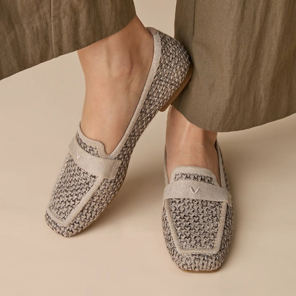 VIVAIA loafer colourway worn without socks