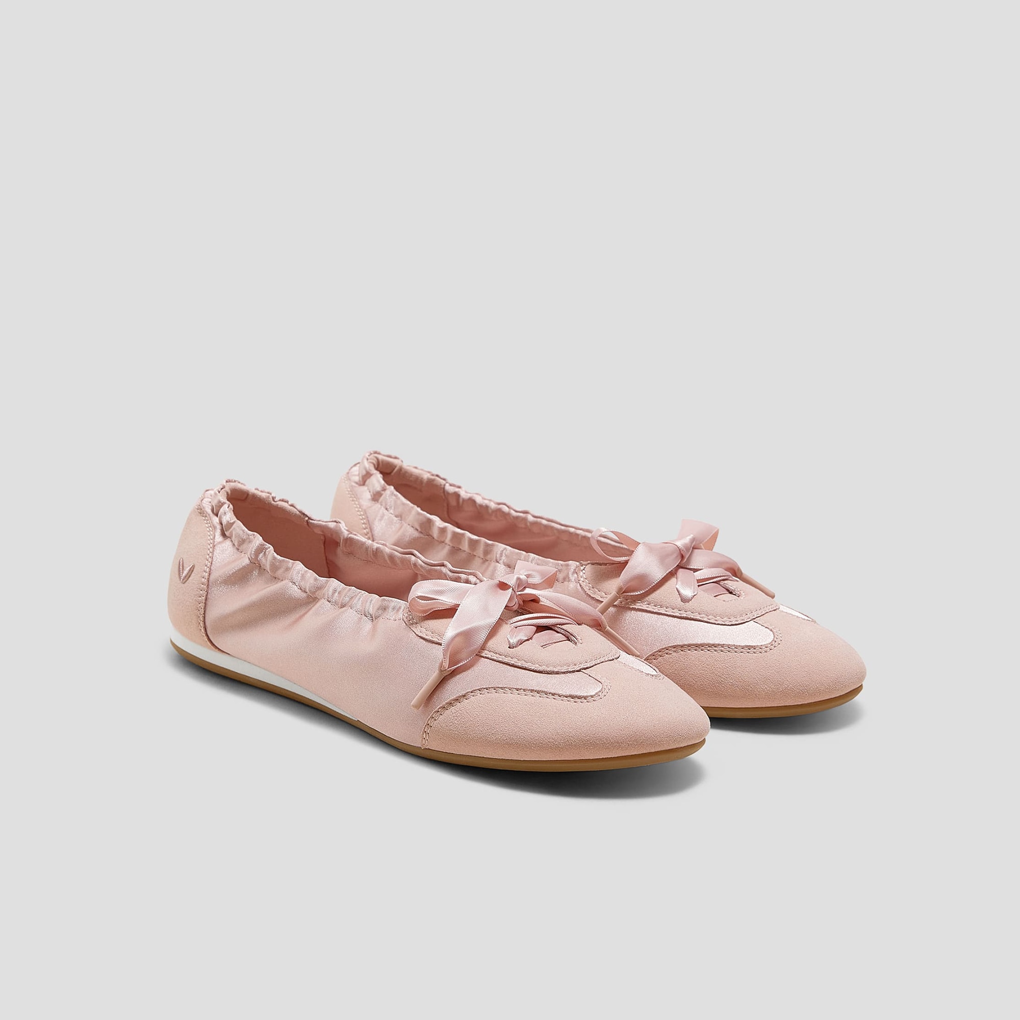 Yanka Round-Toe Satin Sneakerina