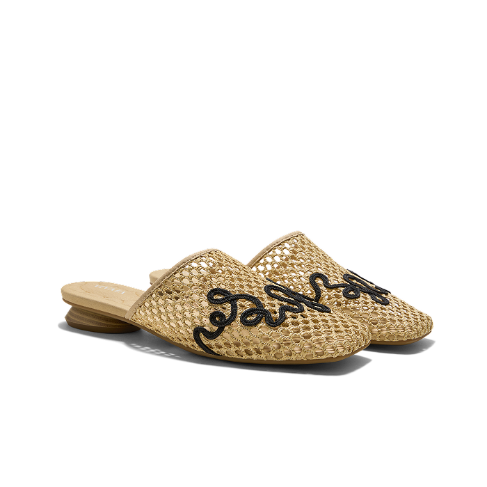 Square-Toe Mesh Sandals (Maura)