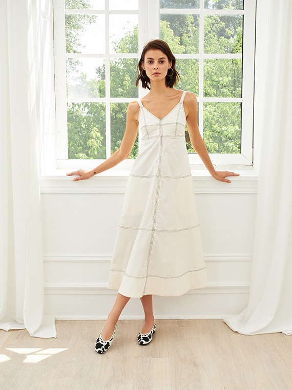 Margot Square-toe Flats in Cow Print-Sustainable & Washable