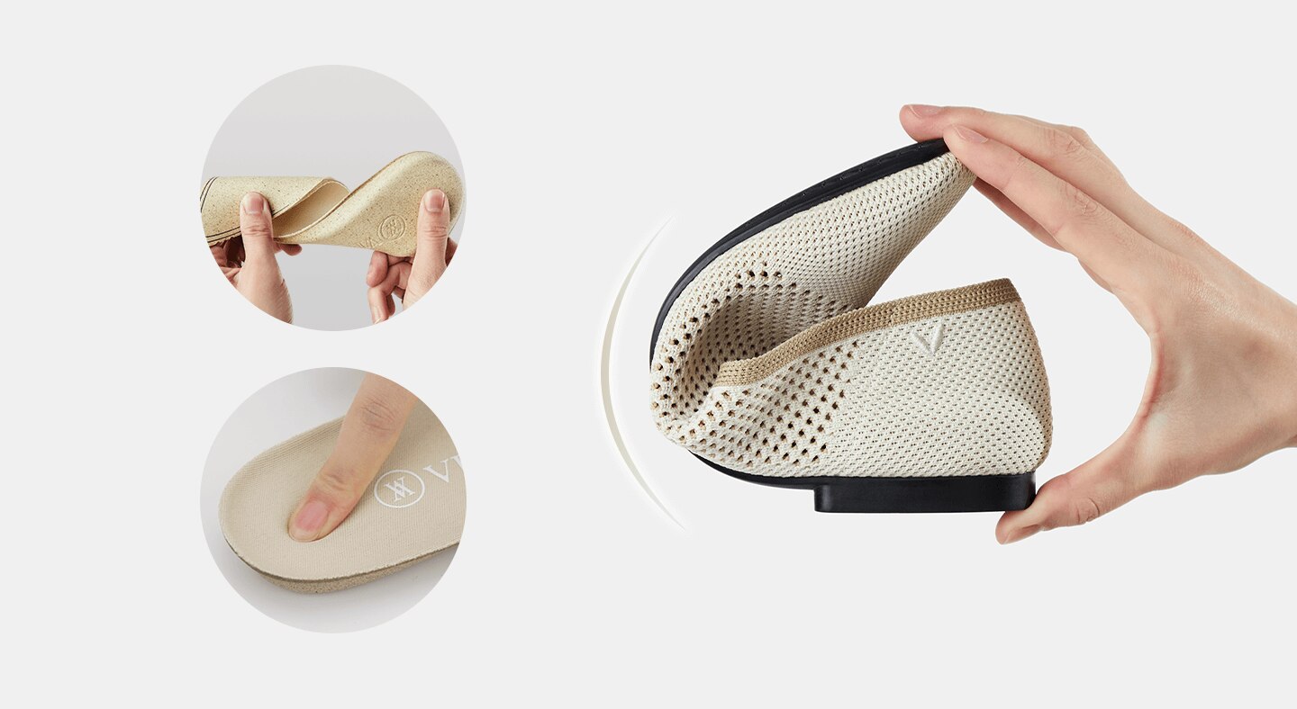 VIVAIA Reva Sustainable Square-Toe Perforated Loafers