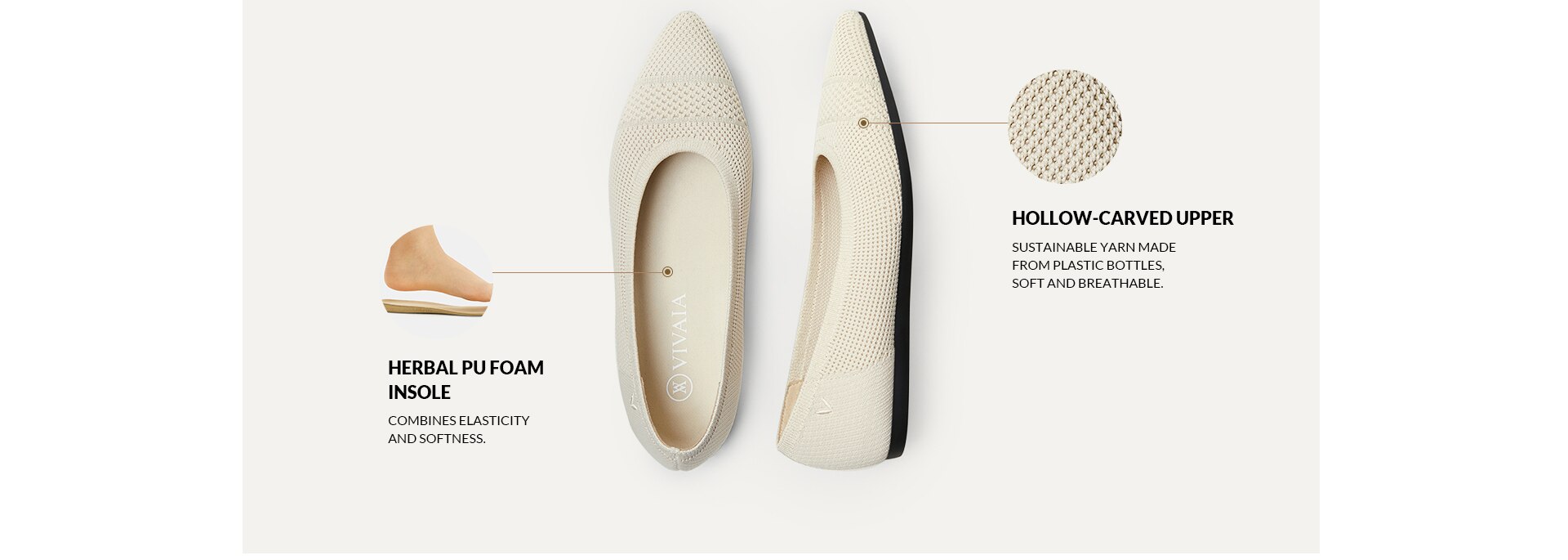 VIVAIA-Sustainable Pointed-Toe Flats
