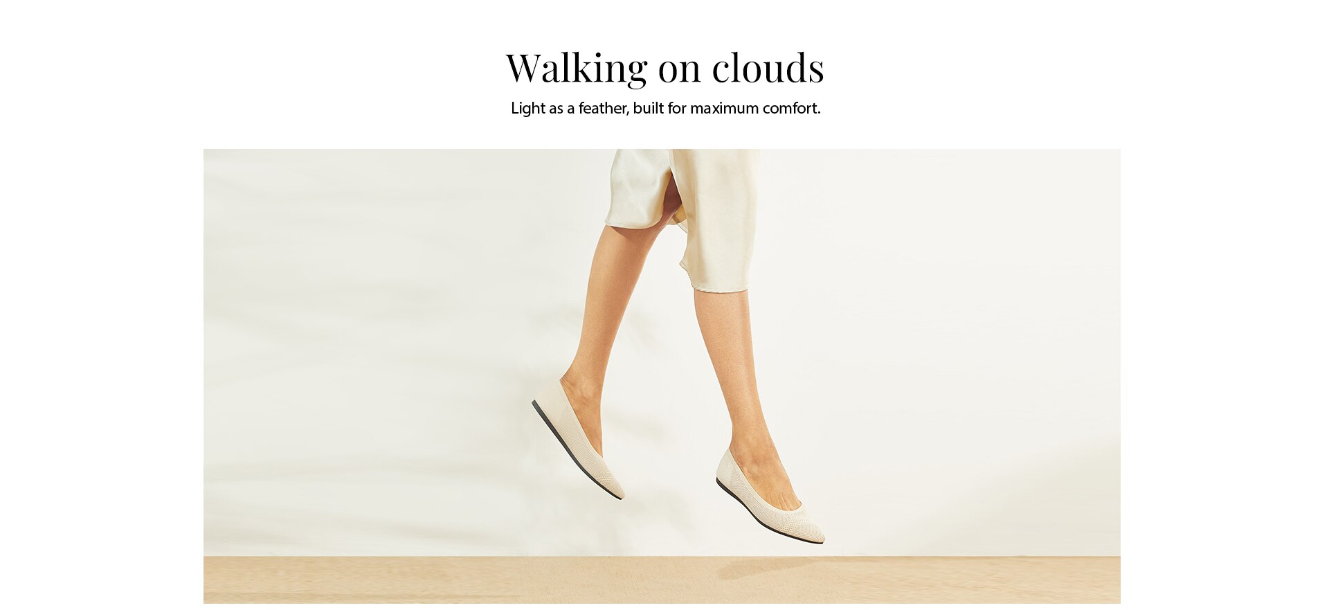 VIVAIA-Sustainable Pointed-Toe Flats walking on clouds