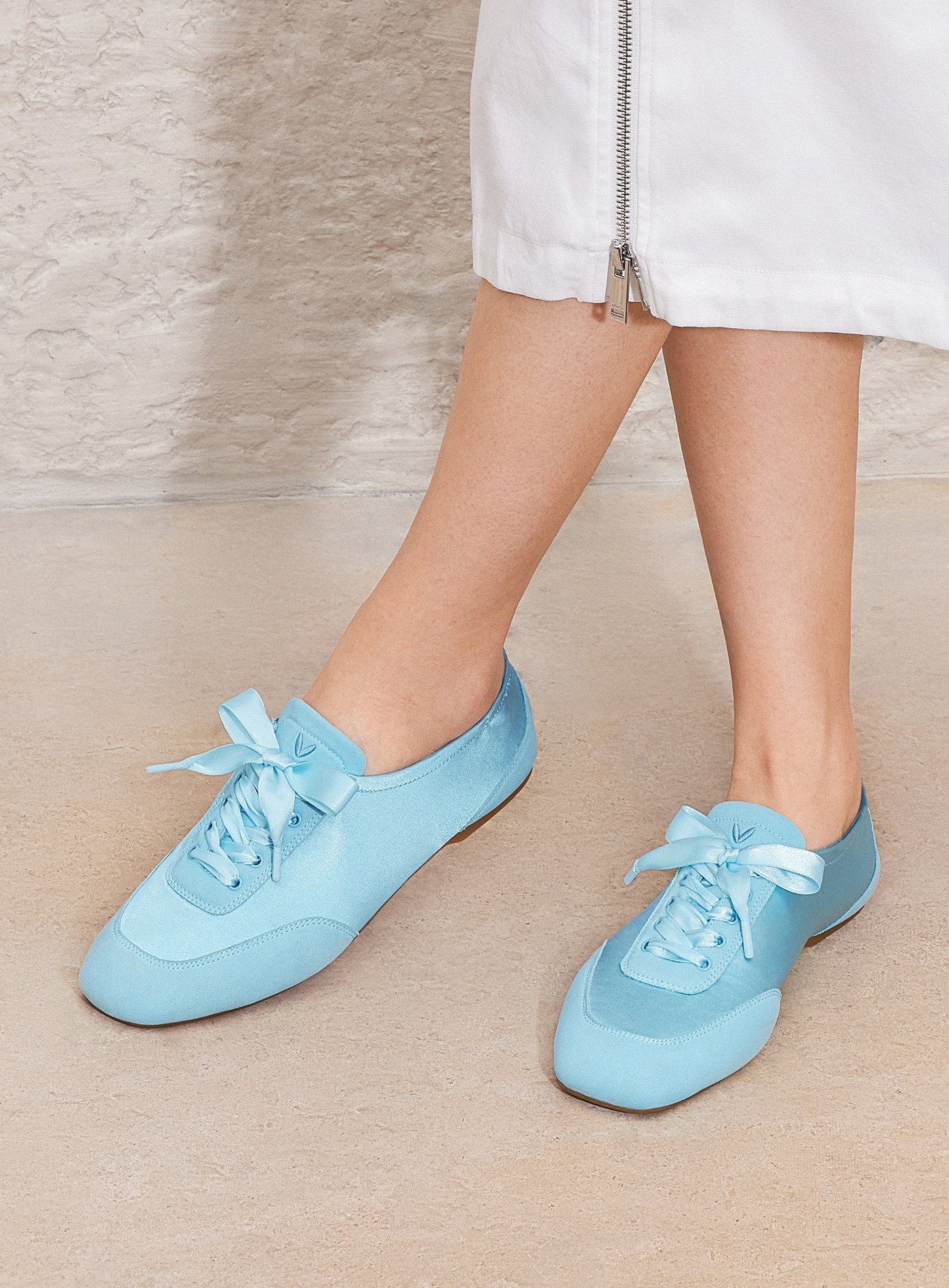 Cristina] レースアップ サテン スニーカーリーナ – VIVAIA JAPAN