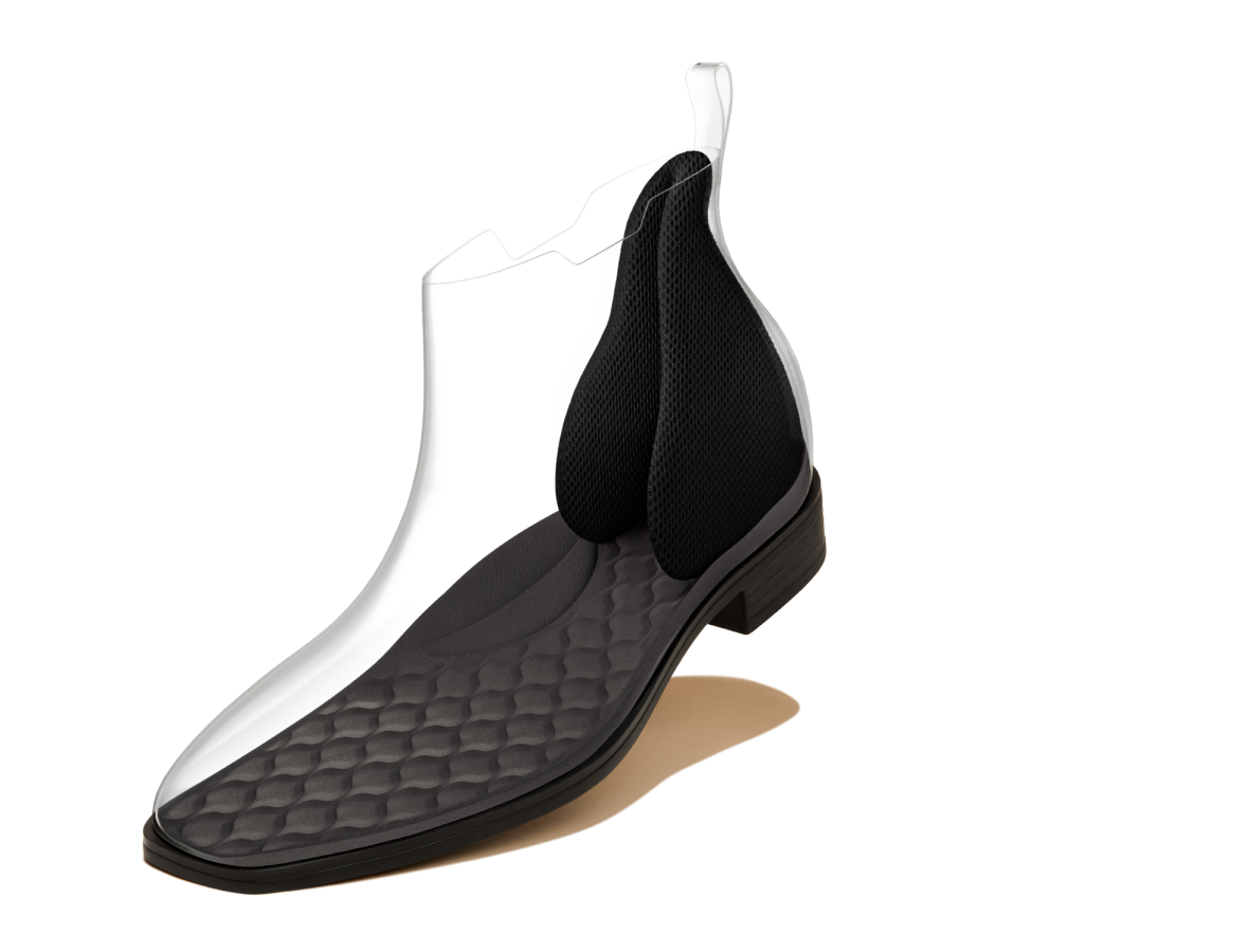 Ryan Slip-on] スクエアトゥ 撥水加工 スリッポン チェルシーブーツ