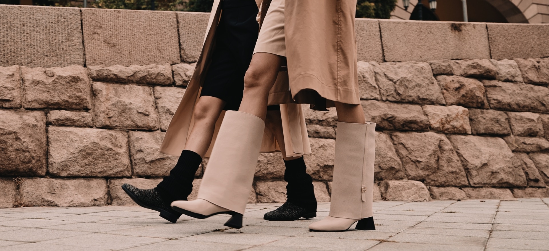 Ryan Slip-on] スクエアトゥ 撥水加工 スリッポン チェルシーブーツ