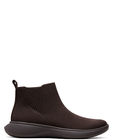 Round-Toe Slip-On Sneaker Boots (Urban Boots), SOLID BLACK, EU35
