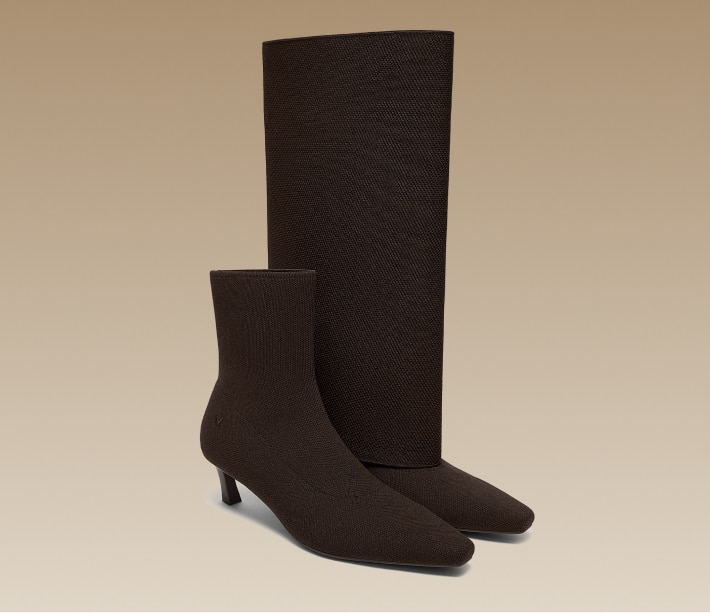 Rita] 2-in-1 ミッドヒールブーツ – VIVAIA JAPAN