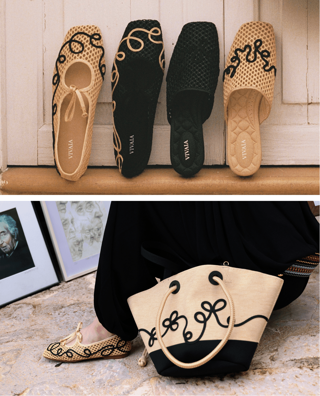 Makayla] Margot™ スクエアトゥ メッシュ フラットシューズ – VIVAIA JAPAN