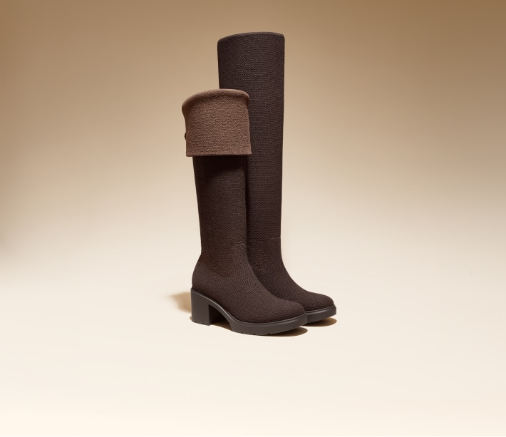 Gia] 折り返し式 スクエアトゥ ニーハイブーツ – VIVAIA JAPAN