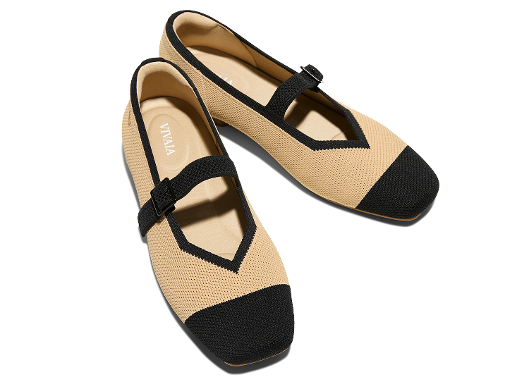 Margot™ Mary Jane]スクエアトゥ メリージェーン フラットシューズ