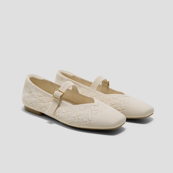Margot™ Mary Jane in Pale Apricot Floral