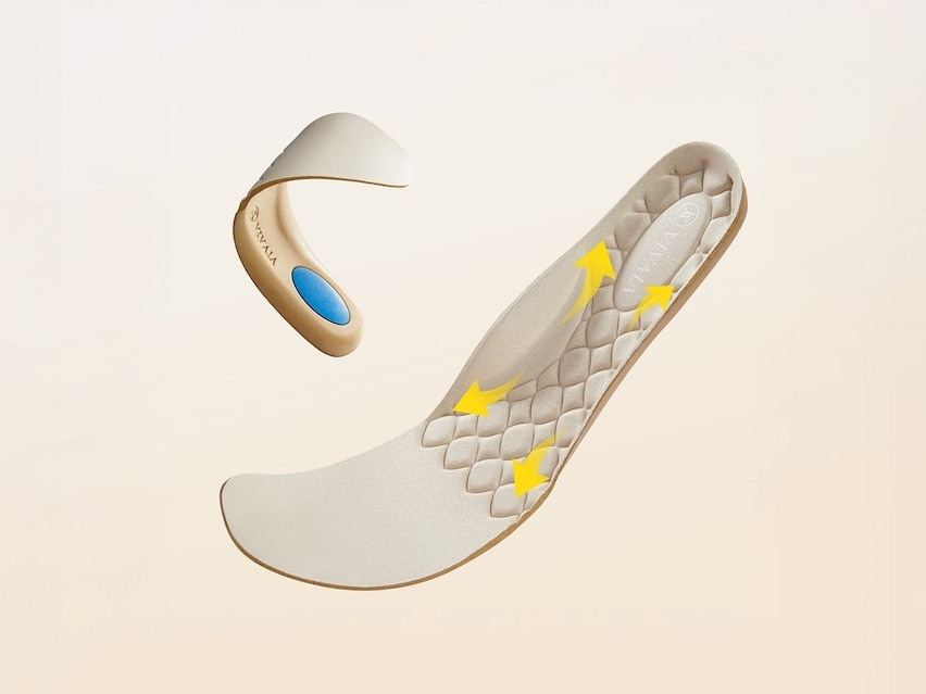 VIVAIA pressure-relief insole technology cross-section
