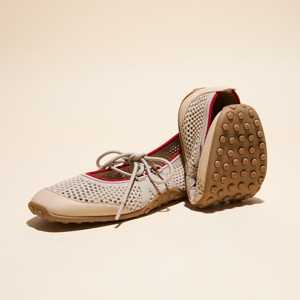 Cecily shoes packed in carry-on luggage