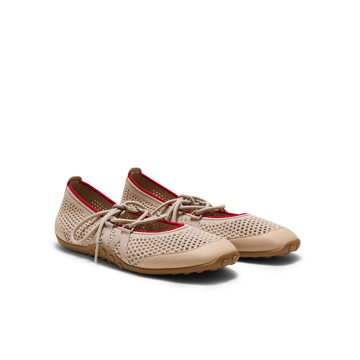 Square-Toe Hybrid Mesh Mary Janes (Cecily)