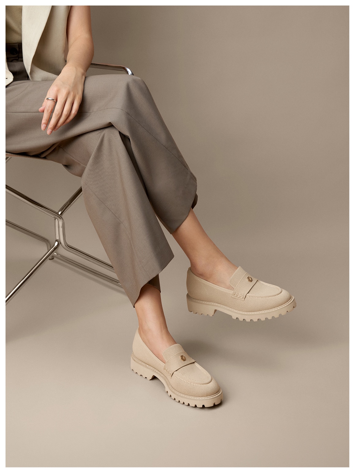 Heel loafer on-work styling
