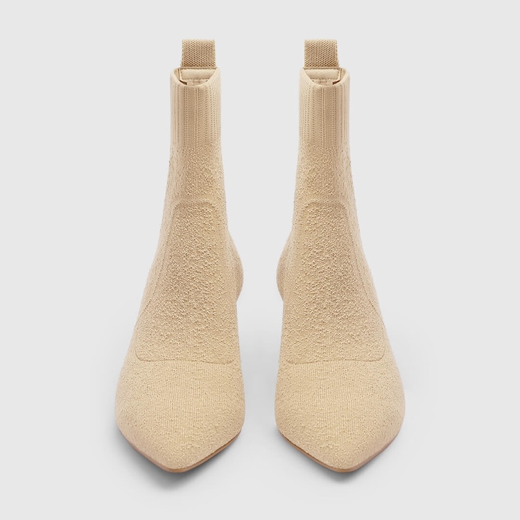 Louise Pointy Boots in Cloud Pink | Women's Sustainable and Stylish Shoes | VIVAIA