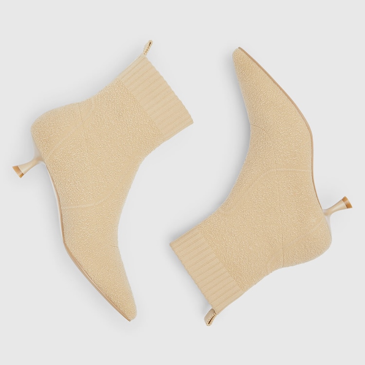 Louise Pointy Boots in Cloud Pink | Women's Sustainable and Stylish Shoes | VIVAIA