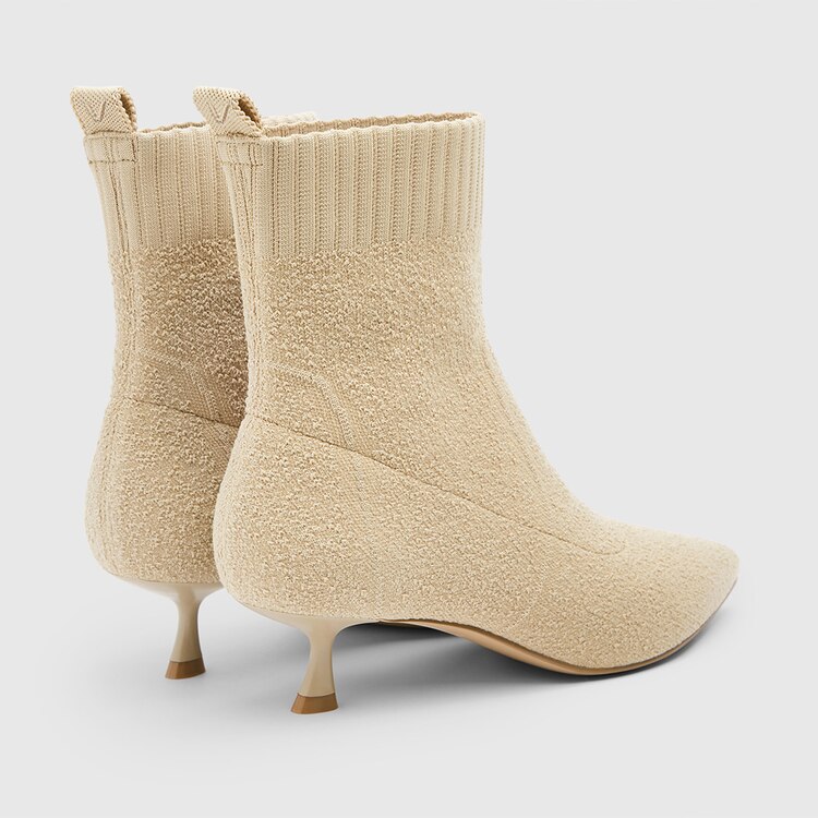 Louise Pointy Boots in Cloud Pink | Women's Sustainable and Stylish Shoes | VIVAIA