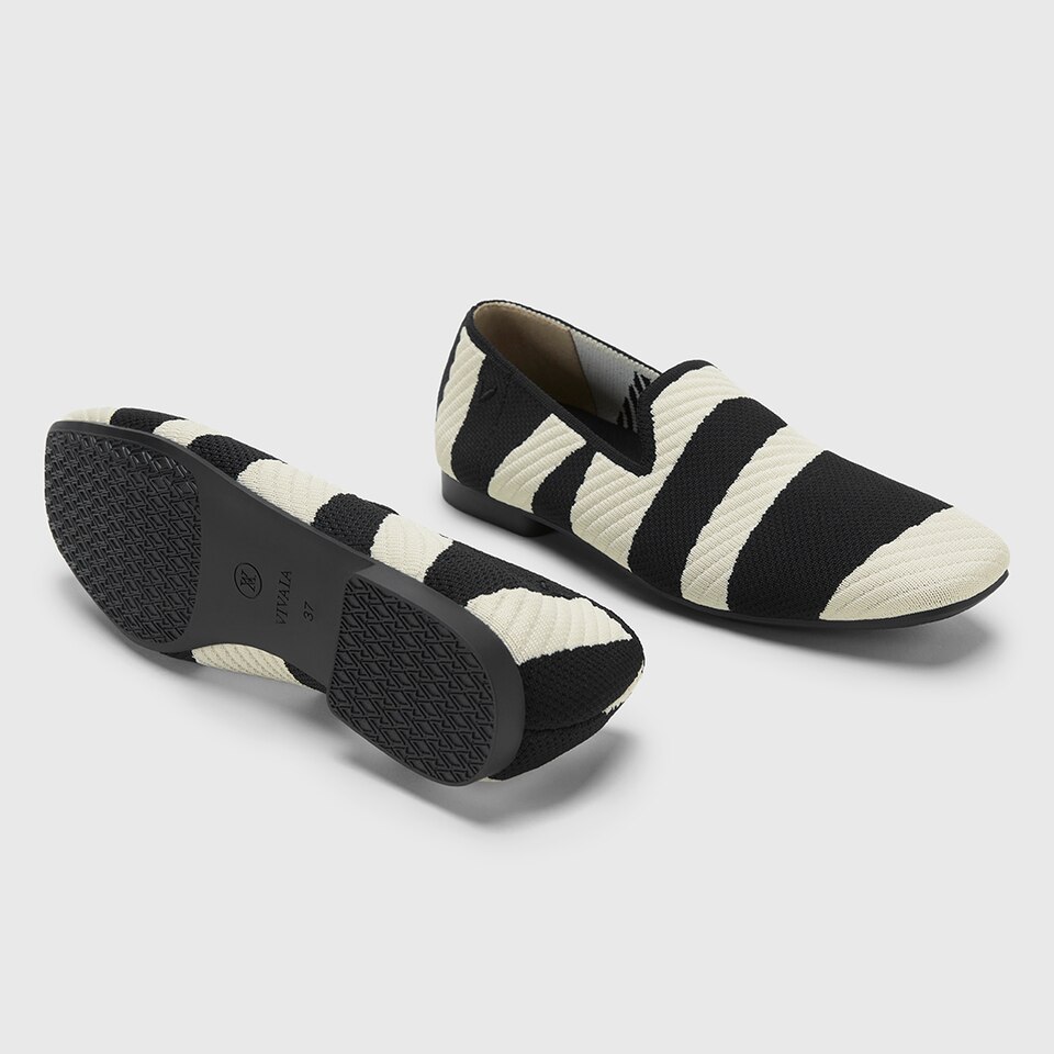 Marina Square-toe Loafers in Deep Ebony | Women's Sustainable, Washable and Stylish Shoes | VIVAIA