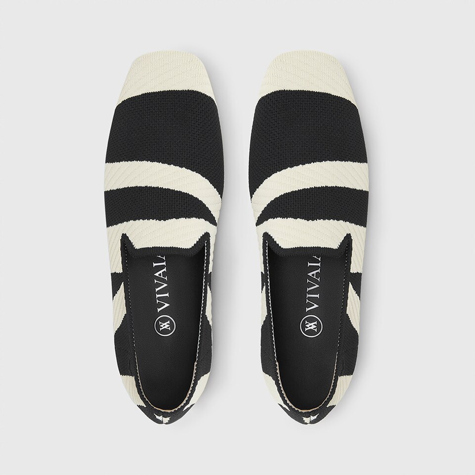 Marina Square-toe Loafers in Deep Ebony | Women's Sustainable, Washable and Stylish Shoes | VIVAIA