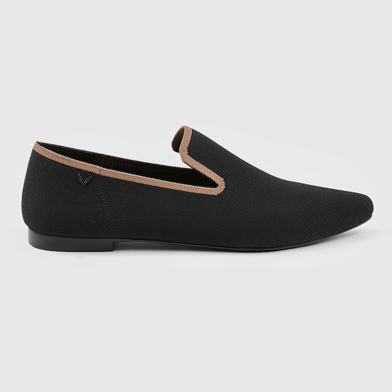Monica Pointy Loafers in Deep Ebony | Women's Sustainable, Washable and Stylish Black Shoes | VIVAIA