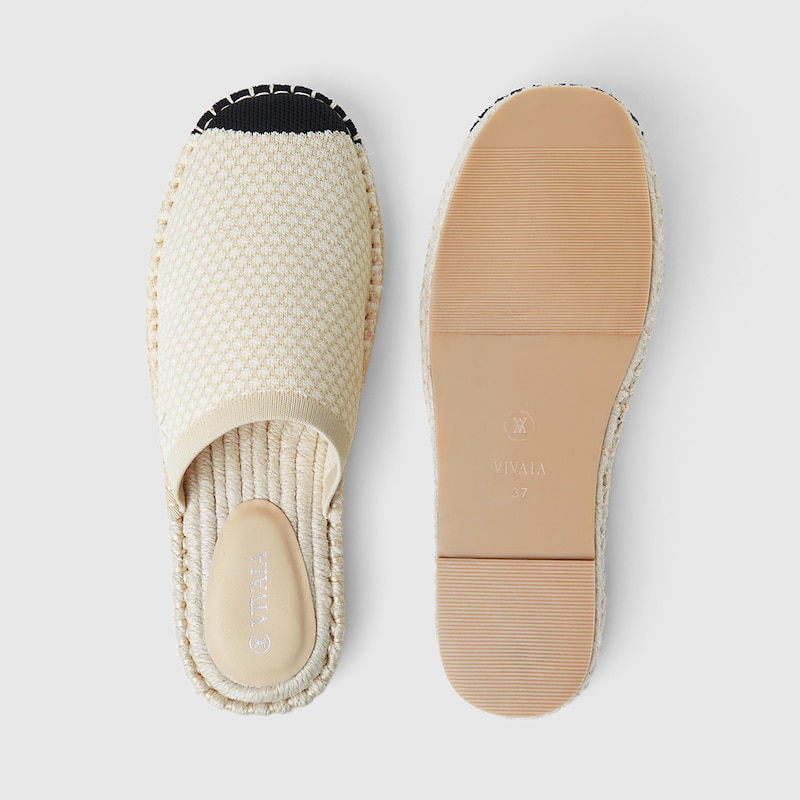Sherly Round-toe Slides in Natural Peach | Women's Sustainable and Stylish Shoes | VIVAIA