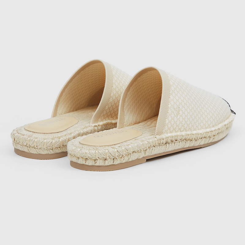 Sherly Round-toe Slides in Natural Peach | Women's Sustainable and Stylish Shoes | VIVAIA