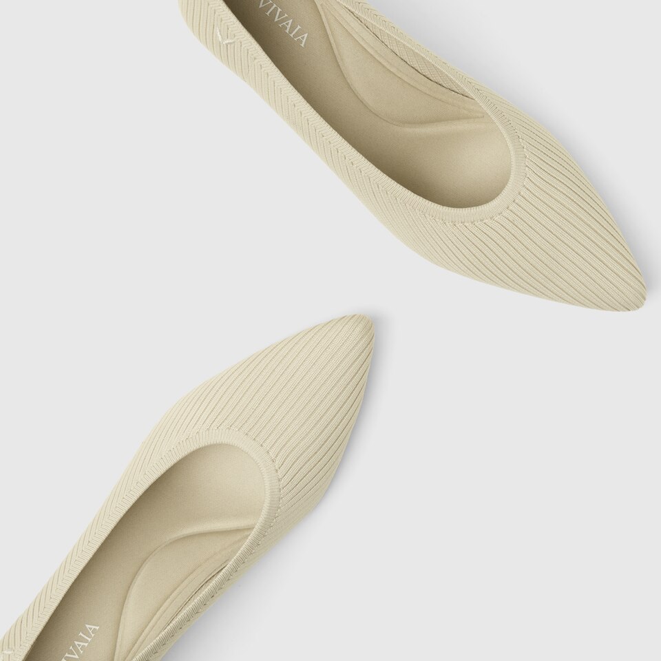 Liraz Pointy Heels in Cream Ivory | Women's Sustainable and Stylish Shoes | VIVAIA