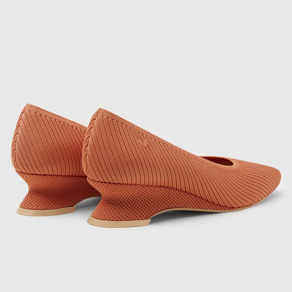 Liraz Pointy Heels in Monarch Orange-Sustainable & Washable | VIVAIA