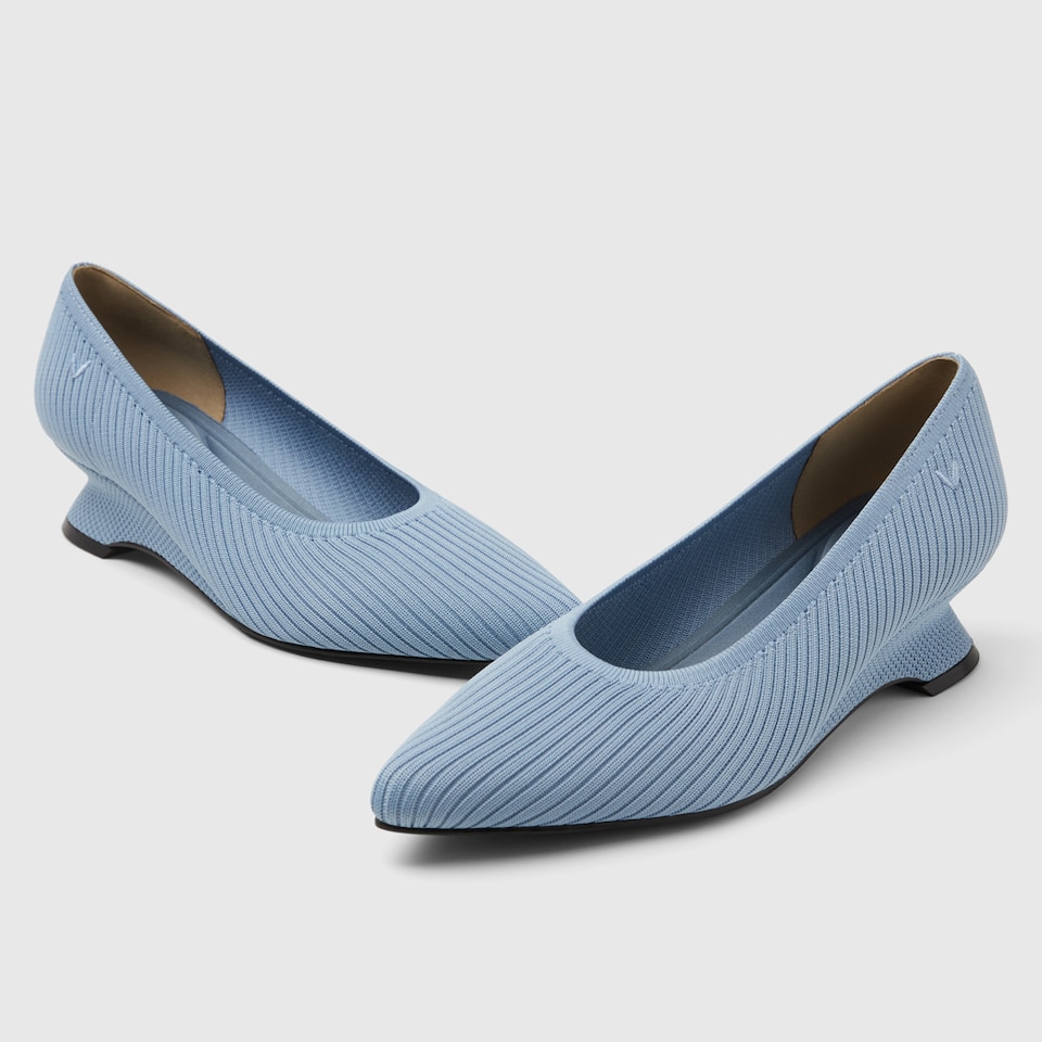 Liraz Pointy Heels in Carolina Blue | Women's Sustainable and Stylish Shoes | VIVAIA