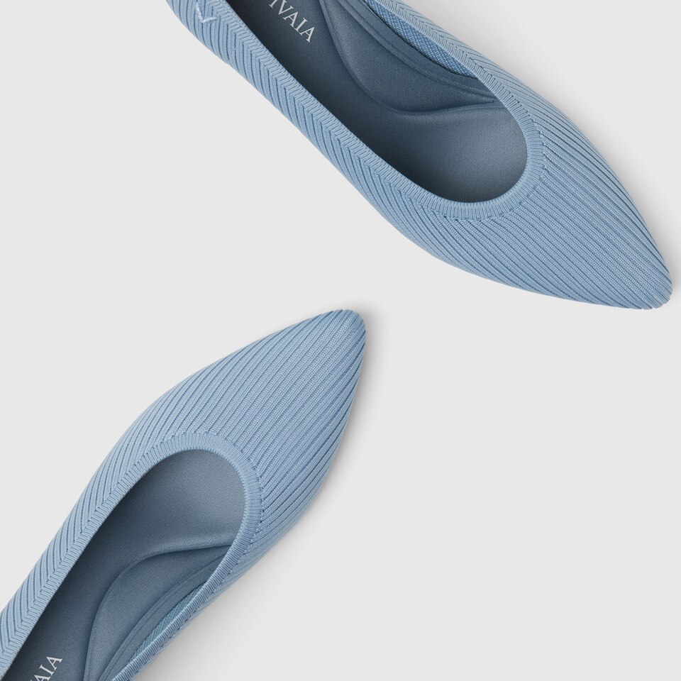 Liraz Pointy Heels in Carolina Blue | Women's Sustainable and Stylish Shoes | VIVAIA