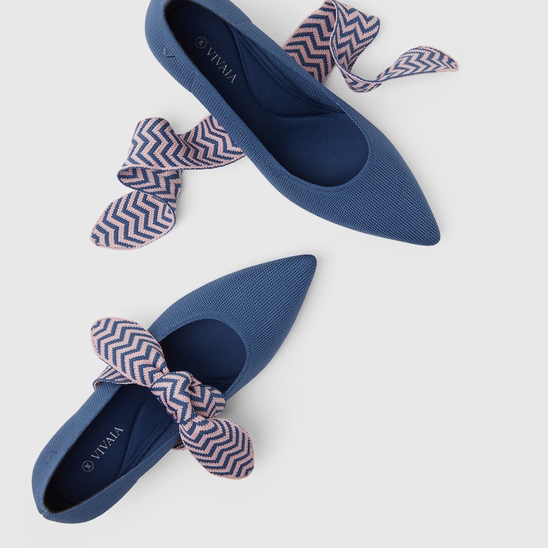 Aurora Pointy Heels in Berry Blue-Women's Sustainable Shoes | VIVAIA