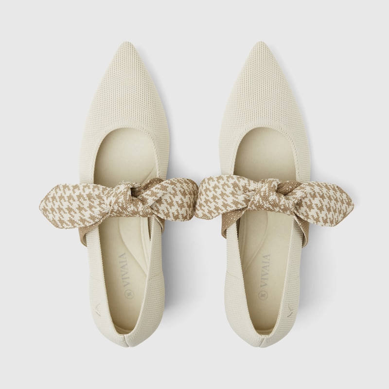 Aurora Pointy Heels in Cream Ivory | Women's Sustainable and Stylish Shoes | VIVAIA