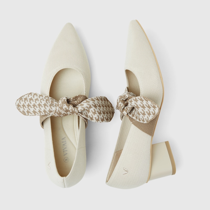 Aurora Pointy Heels in Cream Ivory | Women's Sustainable and Stylish Shoes | VIVAIA