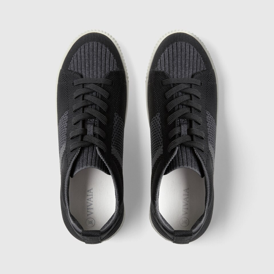 Evermore Round-toe Sneakers in Deep Ebony-Sustainable & Washable | VIVAIA