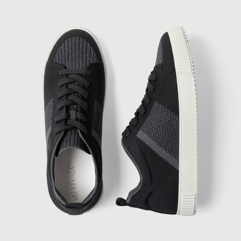 Evermore Round-toe Sneakers in Deep Ebony-Sustainable & Washable | VIVAIA