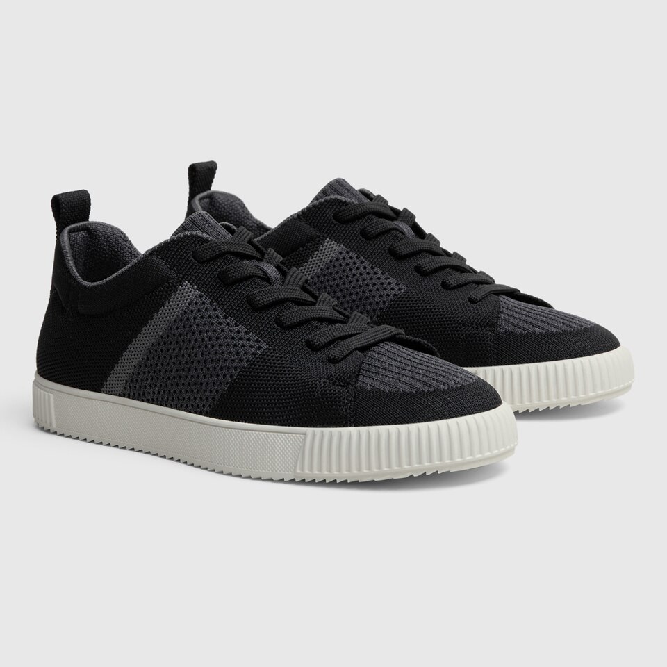 Evermore Round-toe Sneakers in Deep Ebony-Sustainable & Washable | VIVAIA
